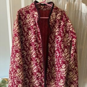 Floral Print Quilted Jacket